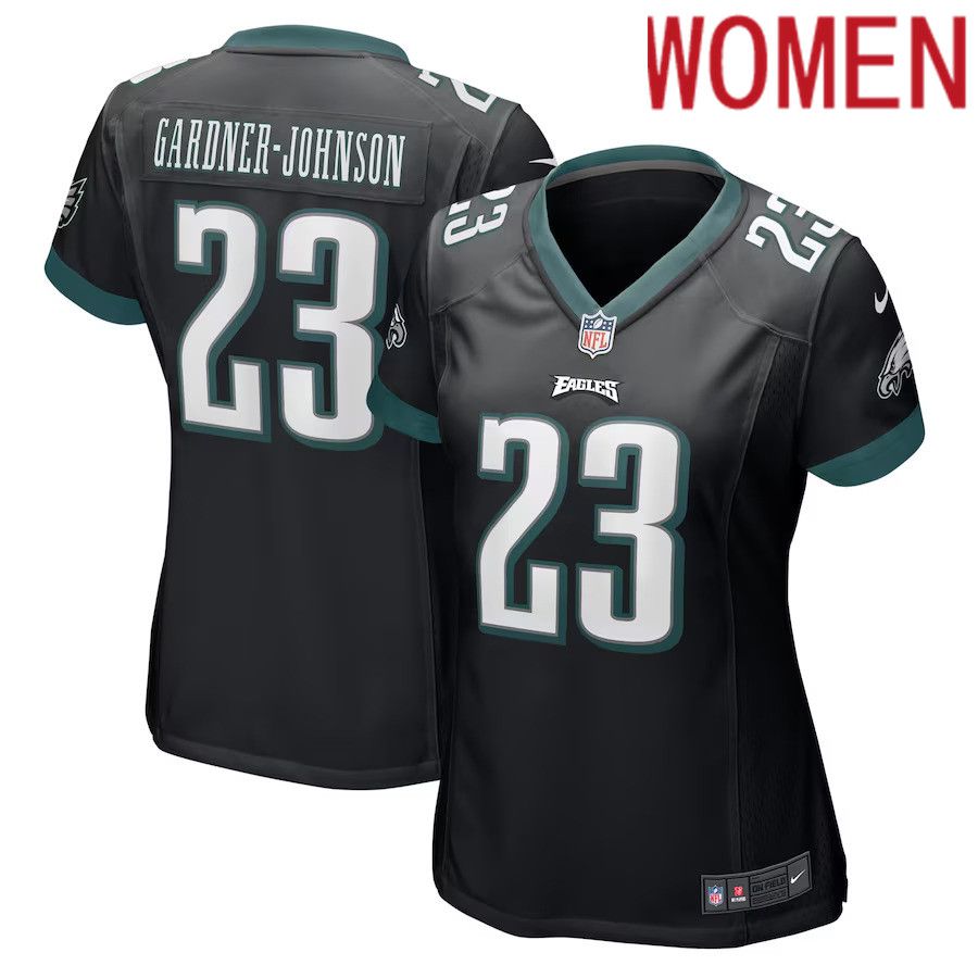 Women Philadelphia Eagles #23 C.J. Gardner-Johnson Nike Black Alternate Game Player NFL Jersey